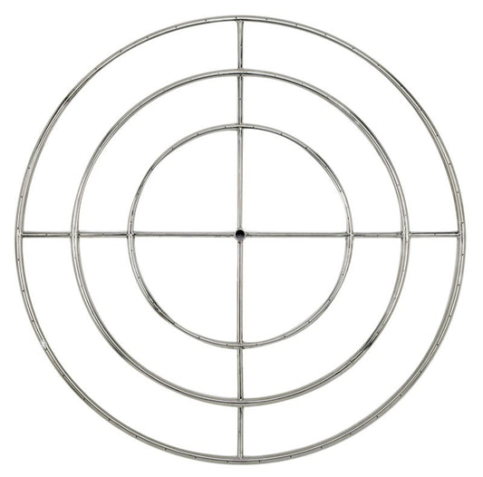 48" Triple Ring Fire Pit Burner
