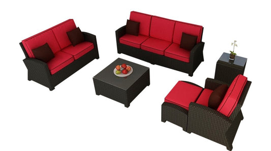 Cabo Wicker Sofa Set- 6 Piece