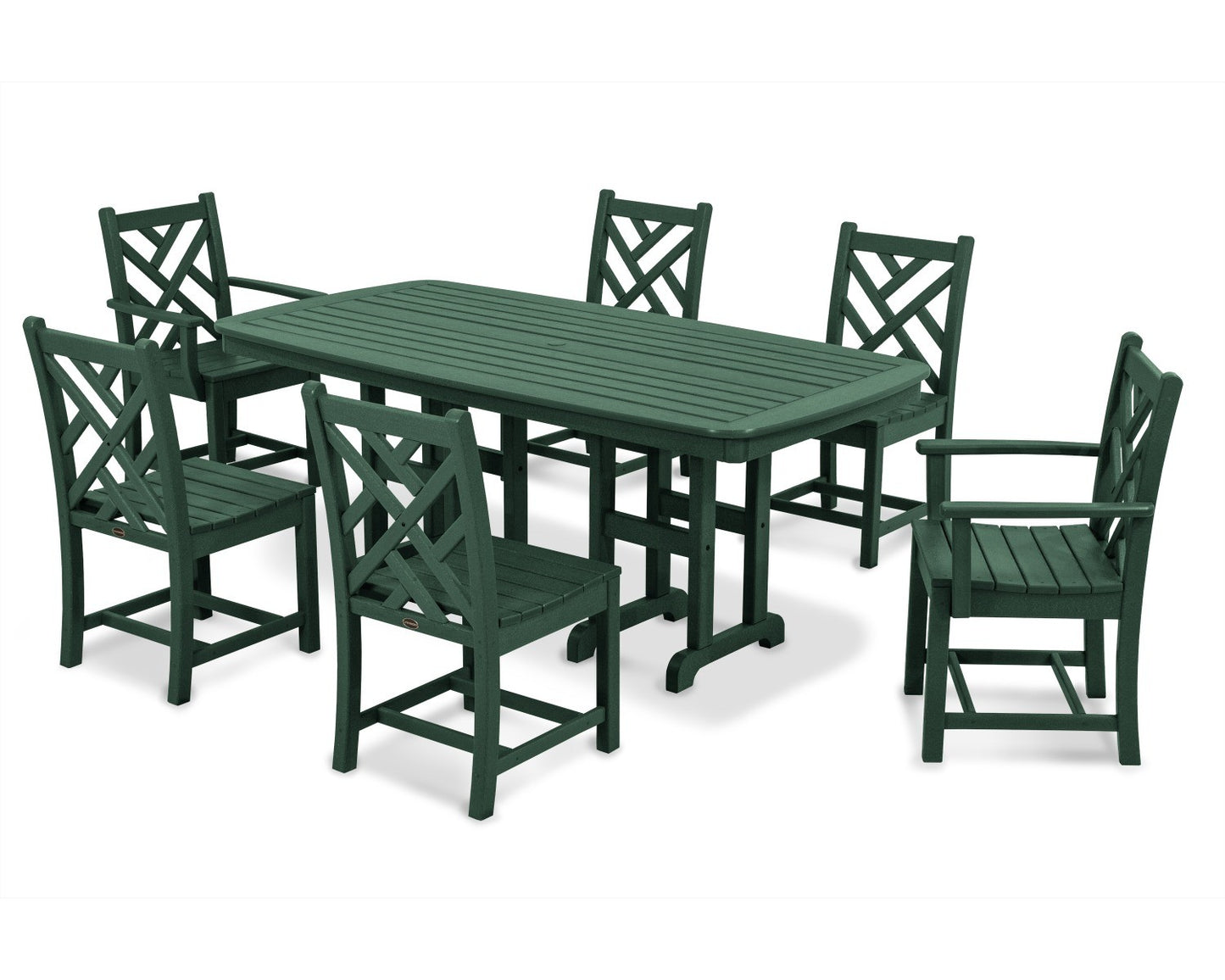 POLYWOOD Chippendale 7-Piece Dining Set