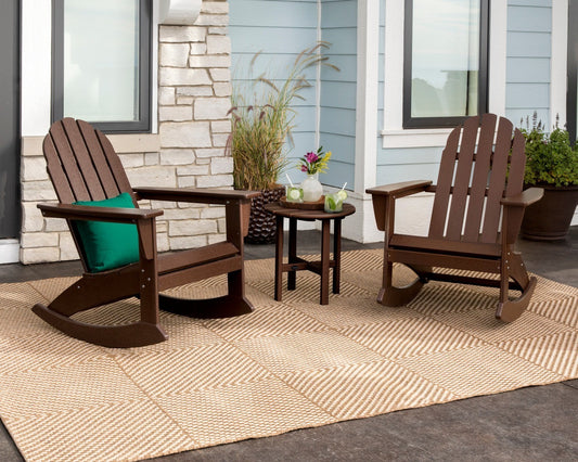 POLYWOOD Vineyard 3-Piece Adirondack Rocking Chair Set