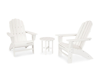 POLYWOOD Vineyard 3-Piece Curveback Adirondack Set