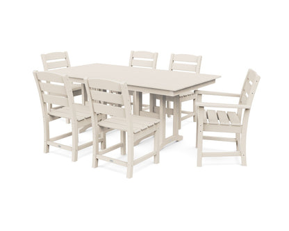 POLYWOOD Lakeside 7-Piece Farmhouse Dining Set