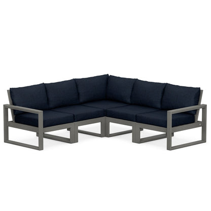 POLYWOOD EDGE 5-Piece Modular Deep Seating Set