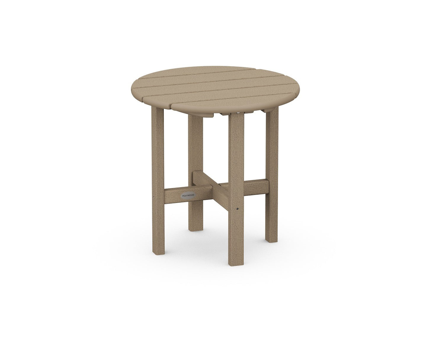 POLYWOOD 18" Round Side Table