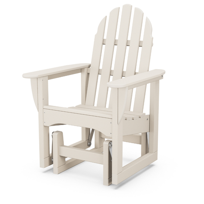 POLYWOOD Classic Adirondack Glider Chair Recycled Plastic