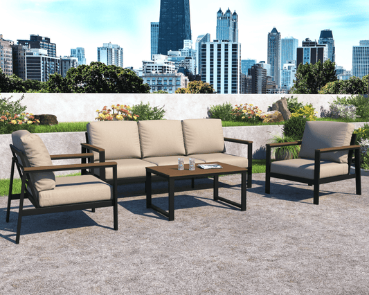 Hixon 4 piece Outdoor Sofa Set