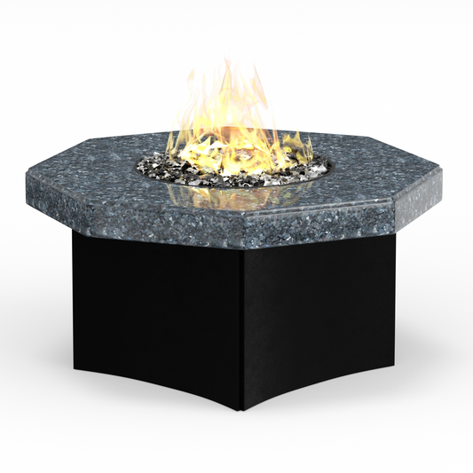 Oriflamme blue pearl octagon fire table