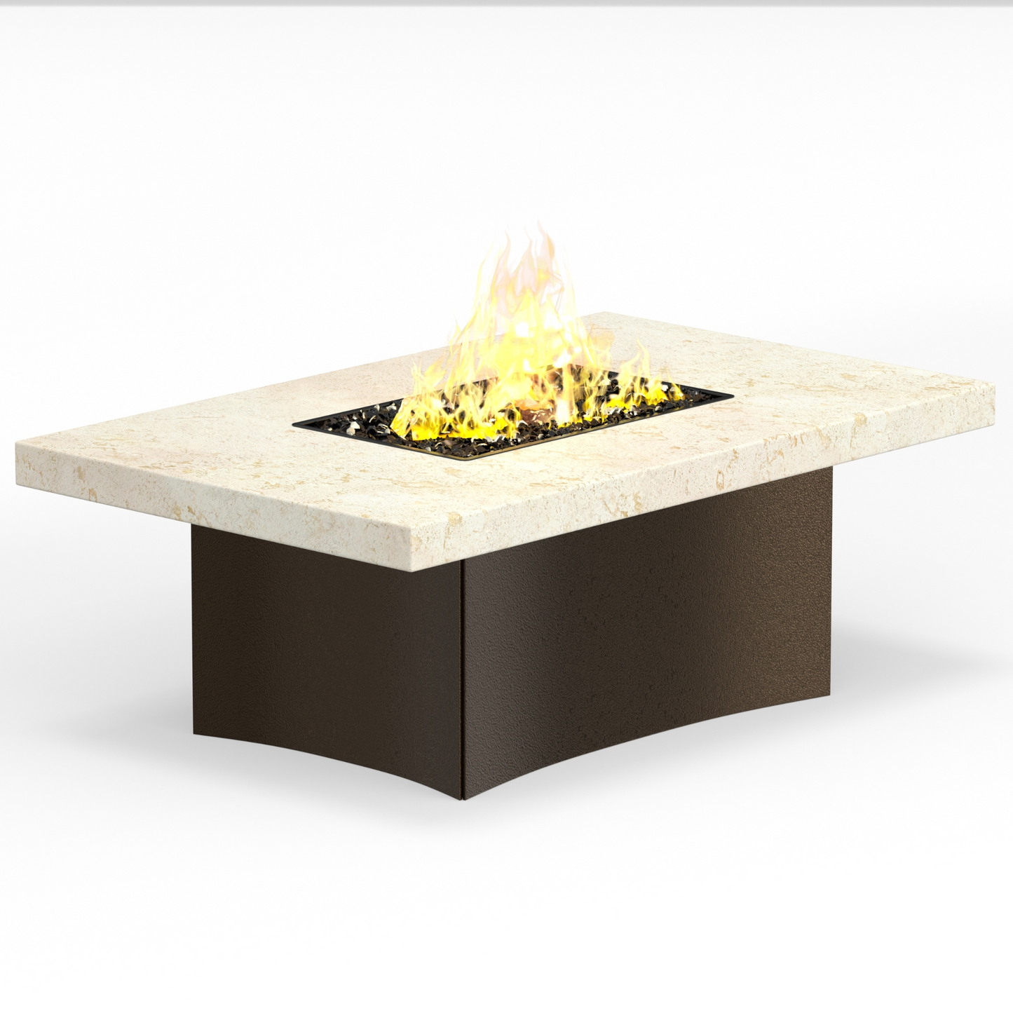 Oriflamme Stone Series Rectangle Gas Fire Table