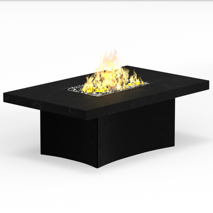 Oriflamme Stone Series Rectangle Gas Fire Table