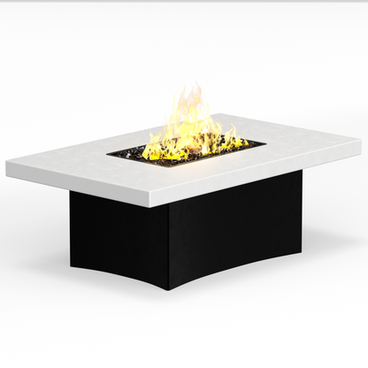 Oriflamme Stone Series Rectangle Gas Fire Table