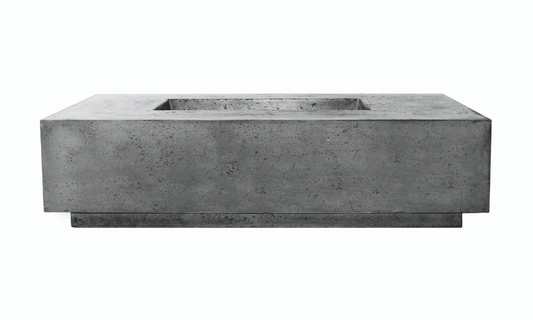 Prism Tavola 8 Concrete Fire Table - Pewter